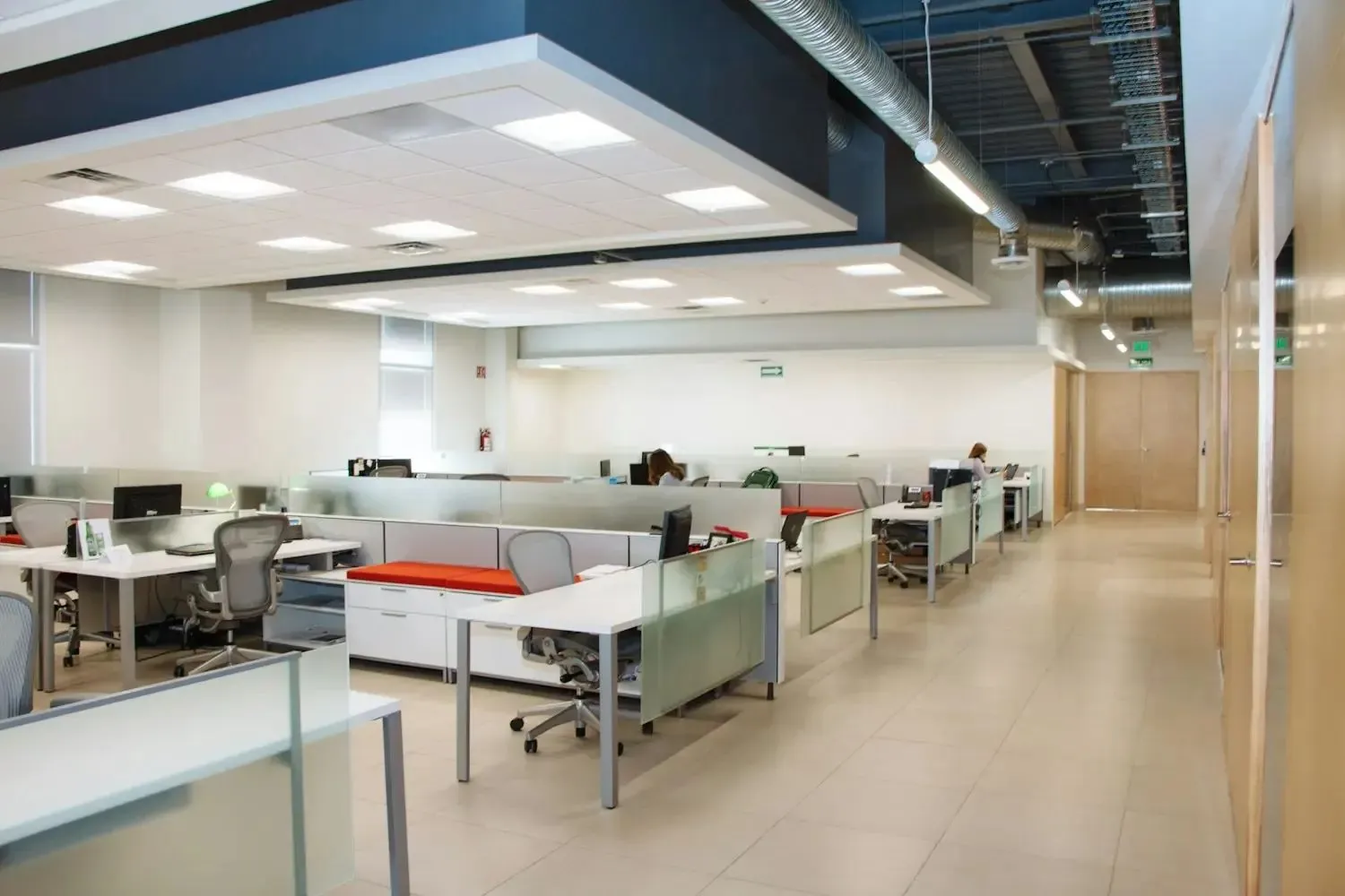 Renovated open-plan office