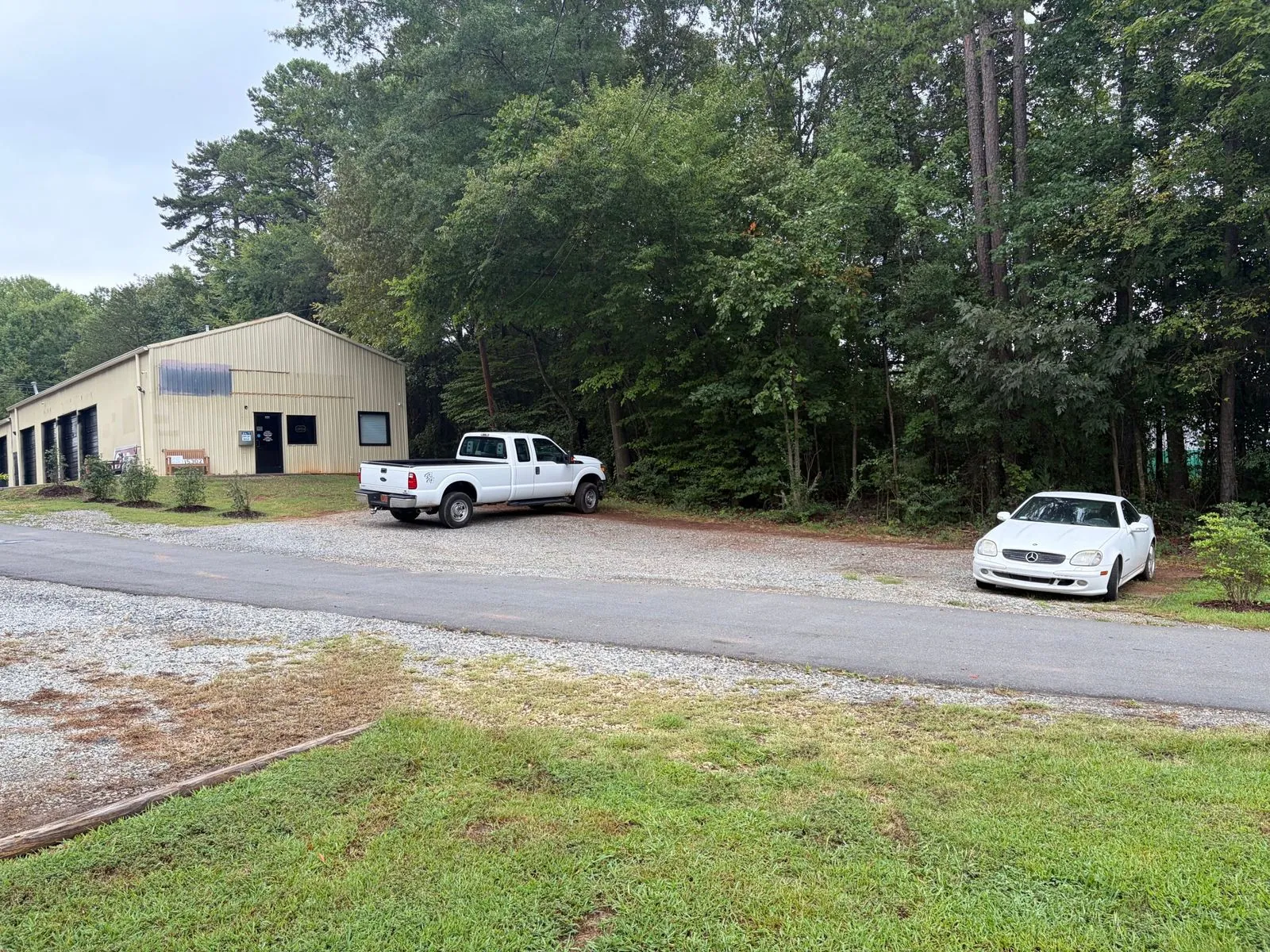 Parking pad, existing condition